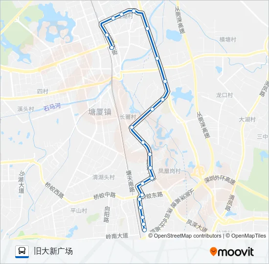 塘厦7路 Bus Line Map