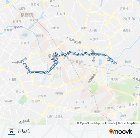 常平2路 Bus Line Map