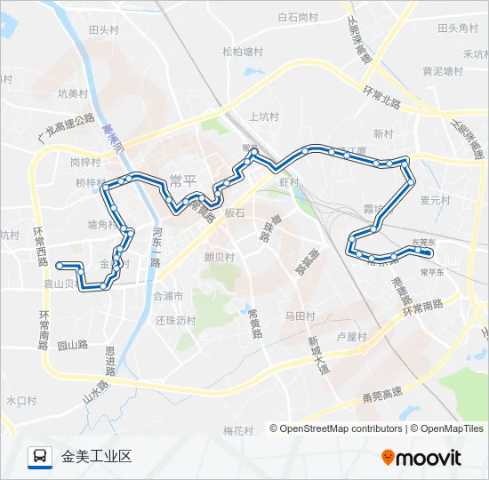 常平4路 Bus Line Map