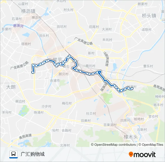 常平6路 Bus Line Map