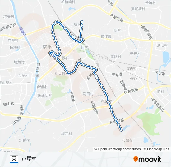 常平7路 Bus Line Map