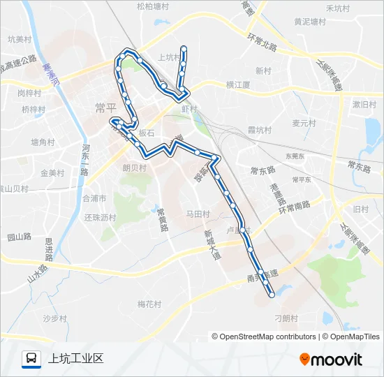 常平7路 Bus Line Map