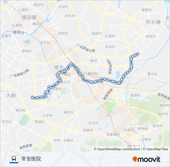 常平8路 bus Line Map