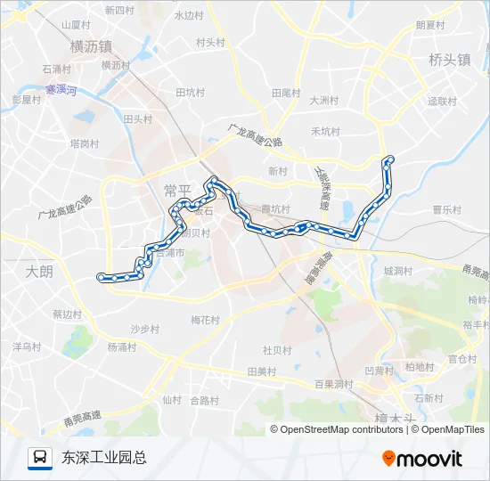 常平8路 Bus Line Map