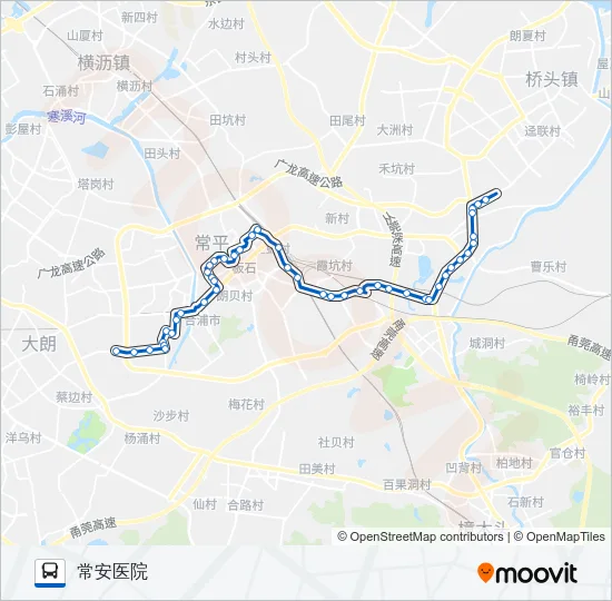 常平8路 Bus Line Map
