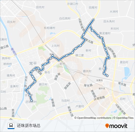 常平9路 bus Line Map