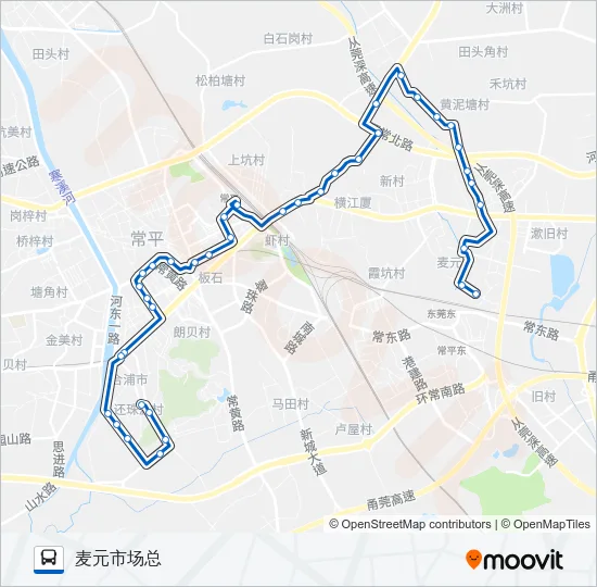 常平9路 Bus Line Map
