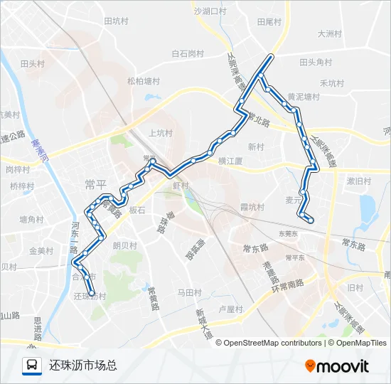 常平9路 Bus Line Map