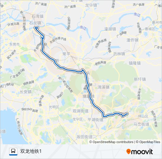 公交康11路的线路图