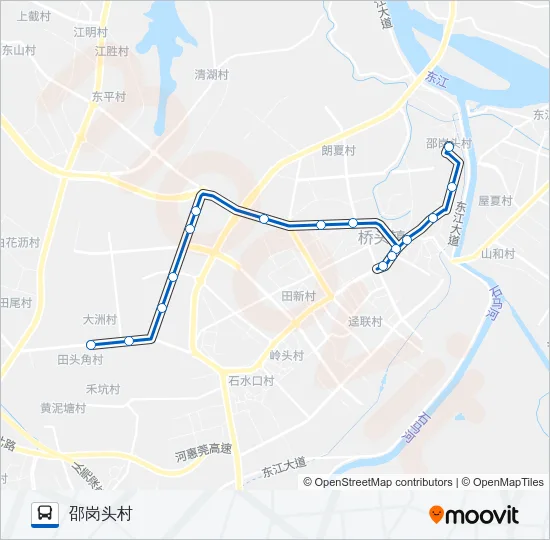桥头3路 Bus Line Map