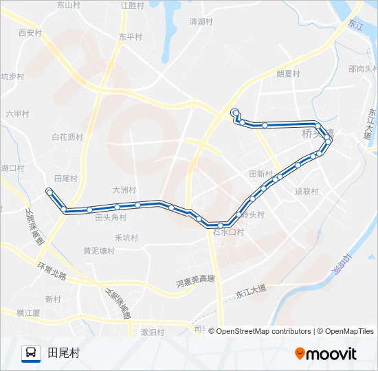 桥头5路 Bus Line Map