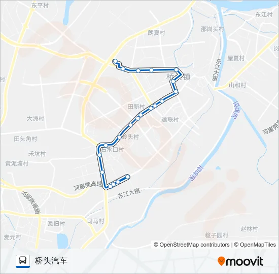 桥头7路 Bus Line Map