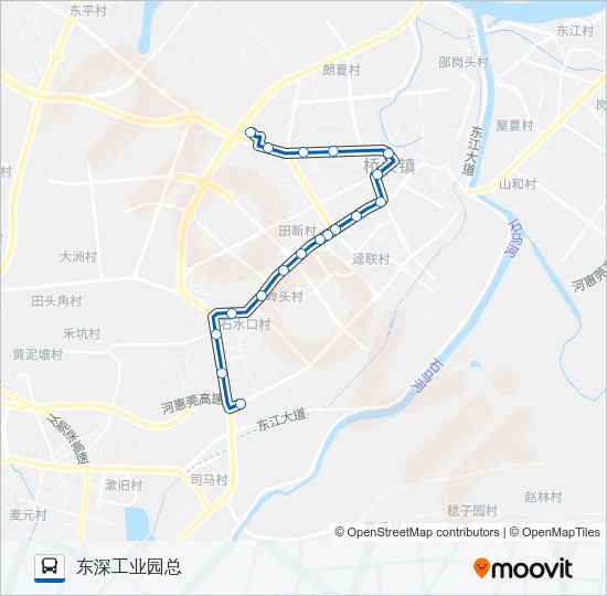 桥头7路 Bus Line Map