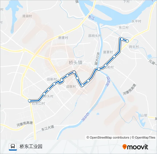 桥头8路 Bus Line Map
