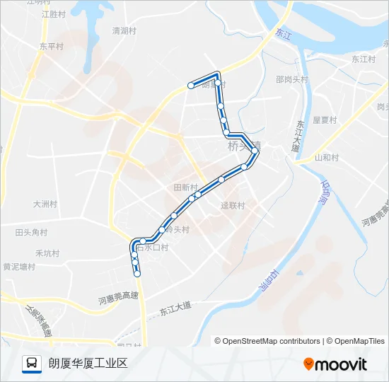 桥头四路 Bus Line Map