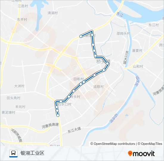 桥头四路 Bus Line Map