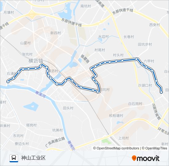 横沥2路 bus Line Map