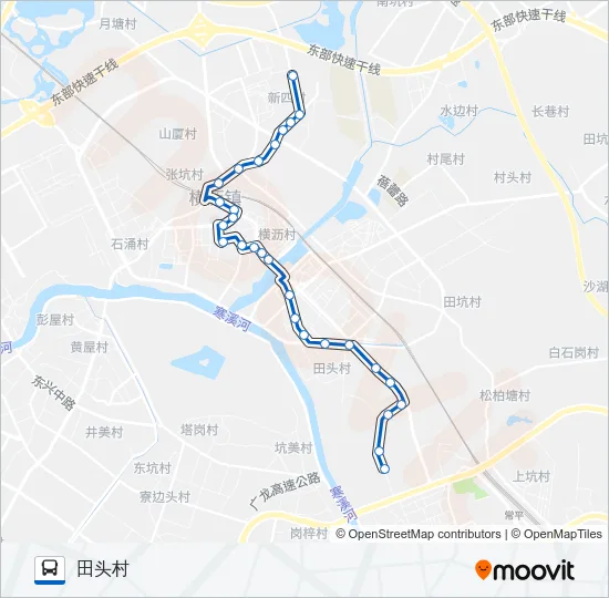 公交横沥8路的线路图