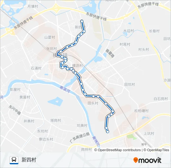 公交横沥8路的线路图