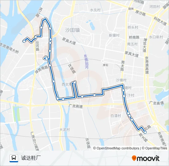 沙田4路 Bus Line Map