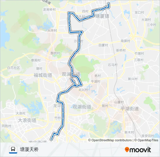 深莞1线 Bus Line Map
