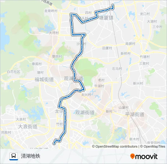 深莞1线 Bus Line Map