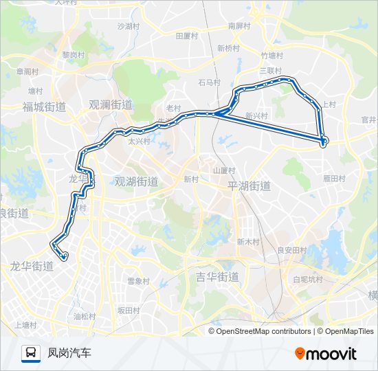 深莞2线 bus Line Map