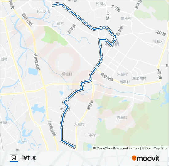 清溪6路 Bus Line Map