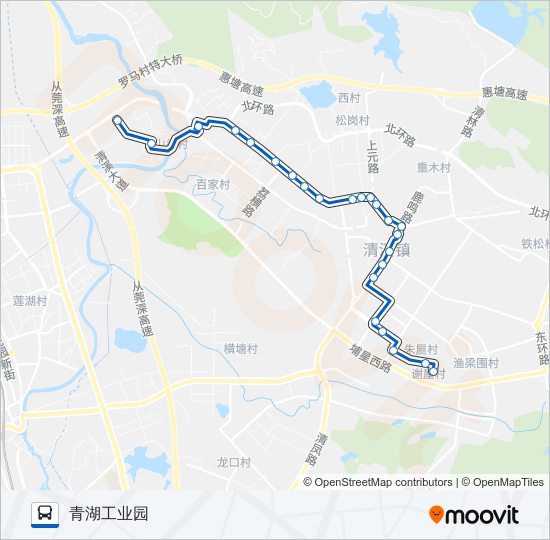 清溪9路 bus Line Map