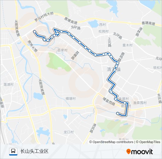 清溪9路 bus Line Map