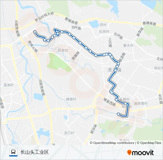 清溪9路 Bus Line Map