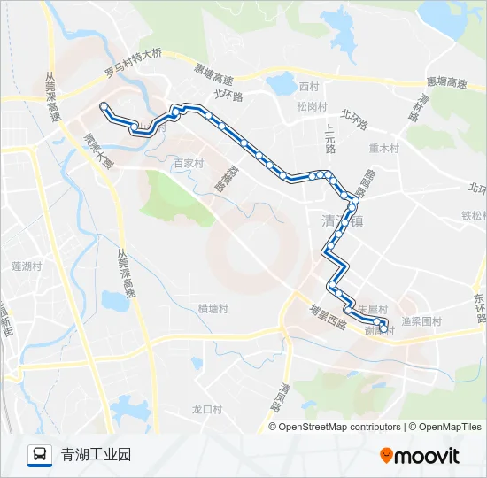 清溪9路 Bus Line Map