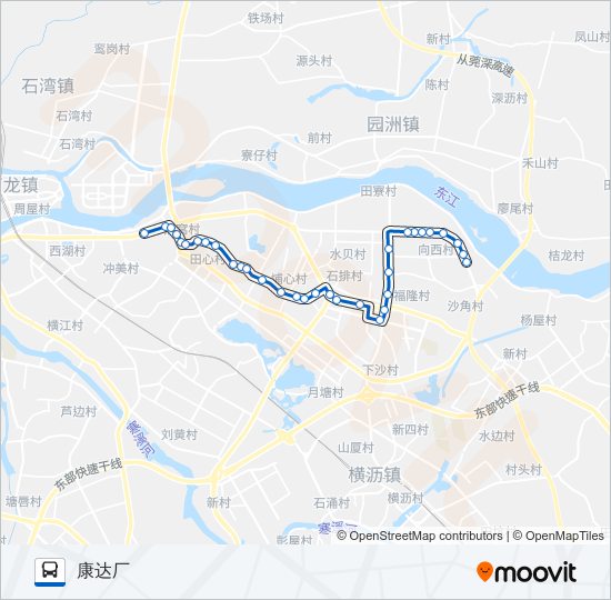 石排1路 bus Line Map