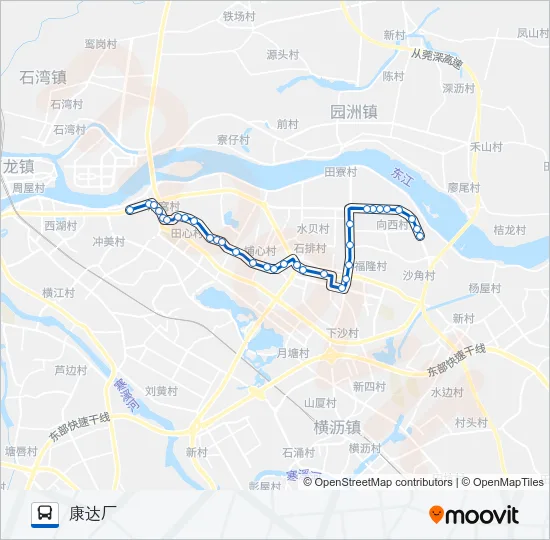 石排1路 Bus Line Map