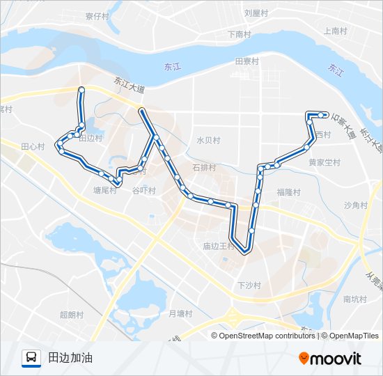 公交石排5路的线路图