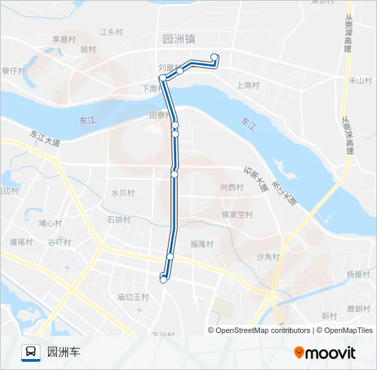 石排8路 Bus Line Map