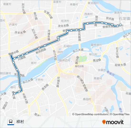 石碣3路 Bus Line Map