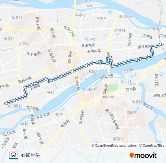 石碣4路 Bus Line Map