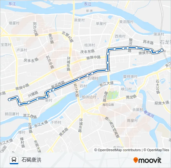 石碣7路 Bus Line Map