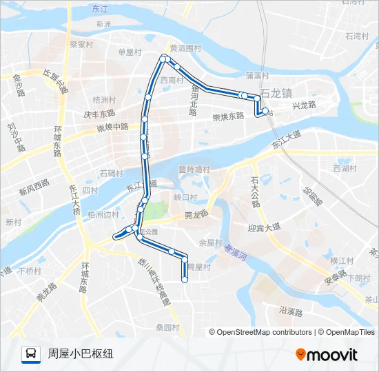 石碣8路 Bus Line Map