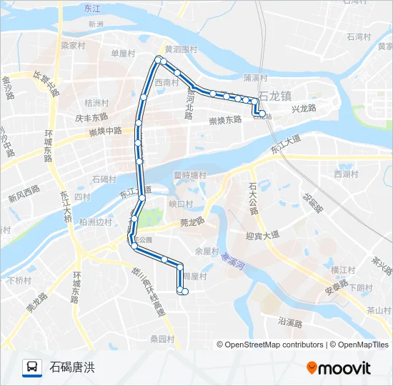 石碣8路 Bus Line Map