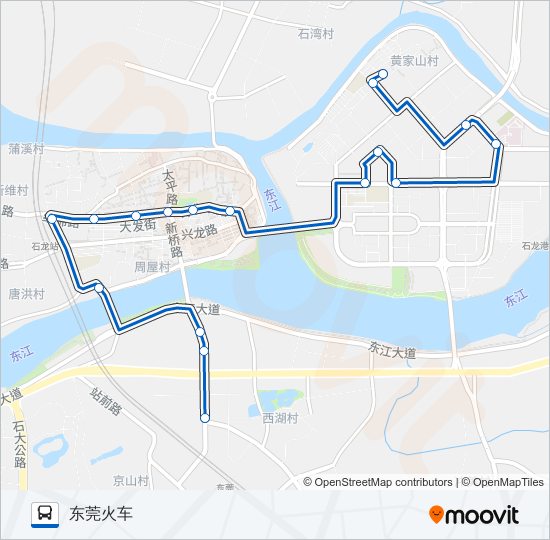 石龙1路 bus Line Map