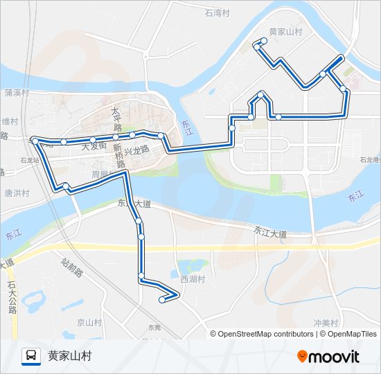 石龙1路 bus Line Map