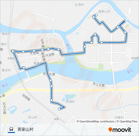 石龙1路 Bus Line Map
