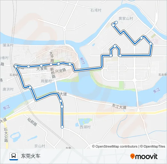石龙1路 Bus Line Map
