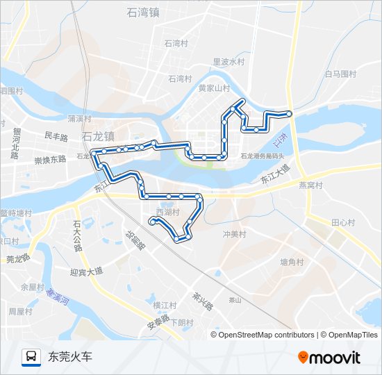 石龙2路 bus Line Map
