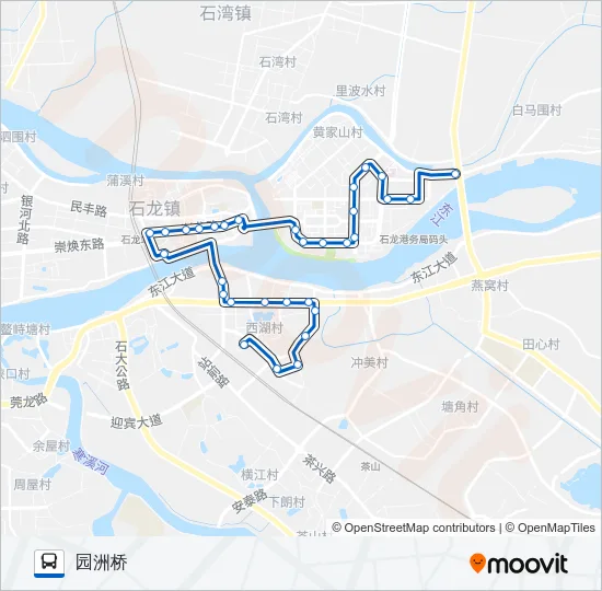 石龙2路 Bus Line Map