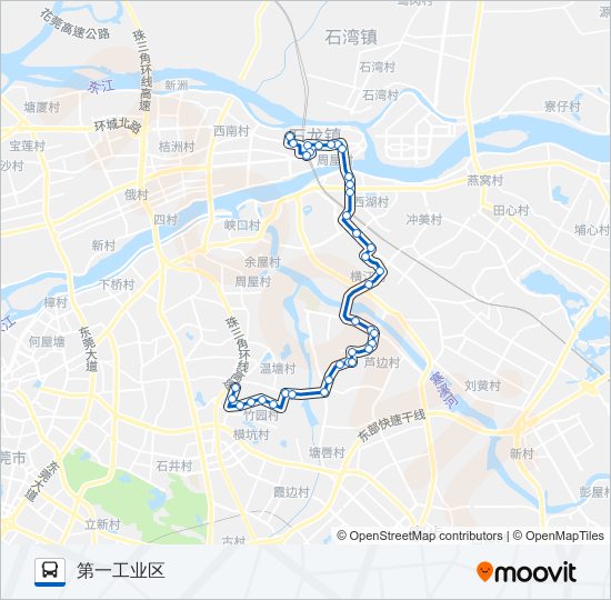 石龙3路 bus Line Map