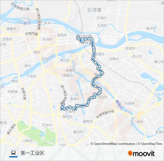 石龙3路 Bus Line Map
