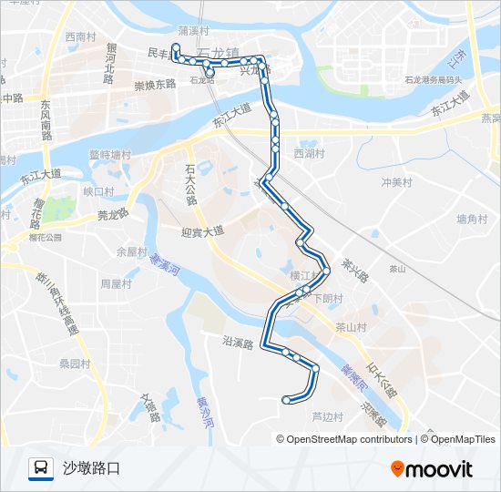 石龙3路 bus Line Map